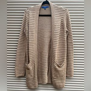 Woman’s Apt 9 Size small Tan Cardigan “Duster” Sweater EUC